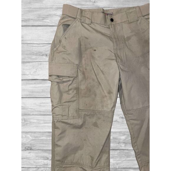 5.11 Tactical Tan Cargo Pants Womens Size Large Short (35x28) - Flaw - Picture 4 of 10